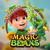 Magic Beans gamezone gcash hot slot cover with beanstalk art