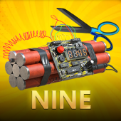 Nine card game icon art
